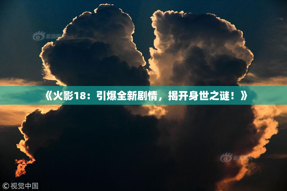 《火影18：引爆全新剧情，揭开身世之谜！》