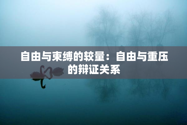 自由与束缚的较量：自由与重压的辩证关系