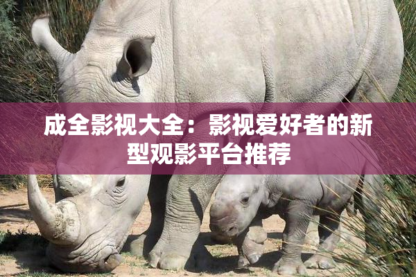 成全影视大全：影视爱好者的新型观影平台推荐