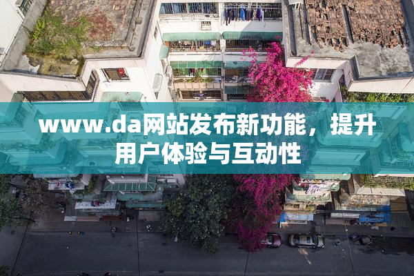 www.da网站发布新功能，提升用户体验与互动性