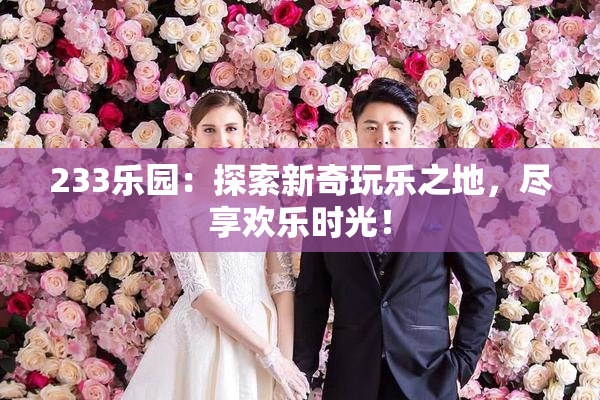 233乐园：探索新奇玩乐之地，尽享欢乐时光！