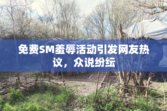 免费SM羞辱活动引发网友热议，众说纷纭
