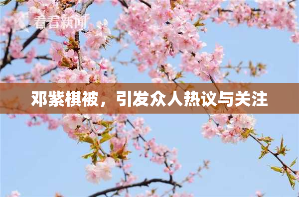 邓紫棋被，引发众人热议与关注