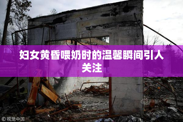 妇女黄昏喂奶时的温馨瞬间引人关注