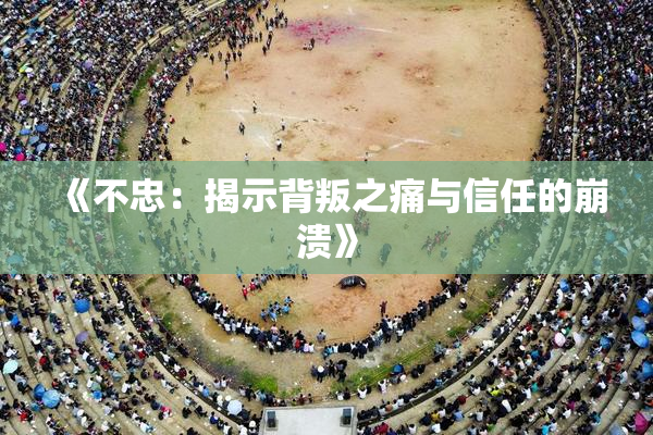 《不忠：揭示背叛之痛与信任的崩溃》