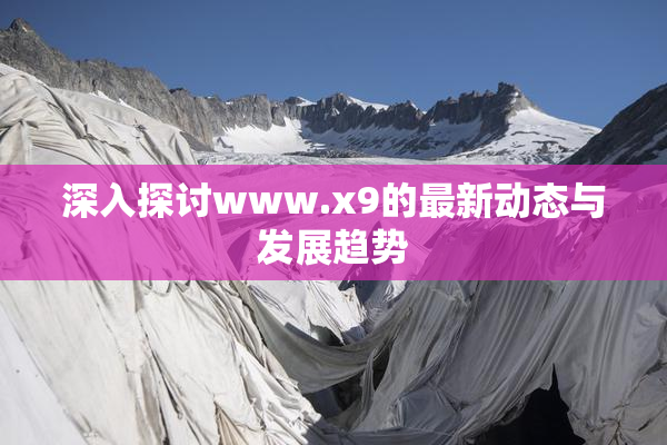 深入探讨www.x9的最新动态与发展趋势