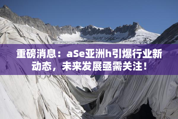 重磅消息：aSe亚洲h引爆行业新动态，未来发展亟需关注！
