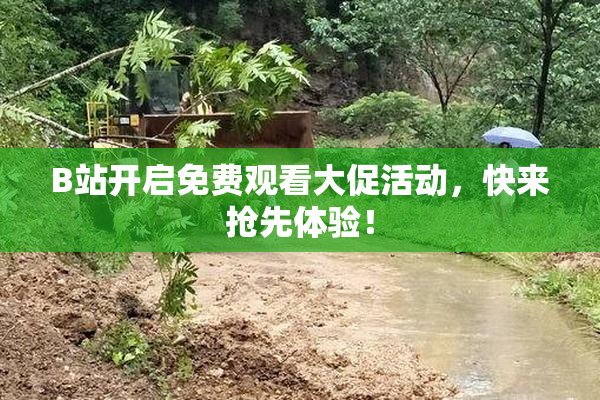 B站开启免费观看大促活动，快来抢先体验！