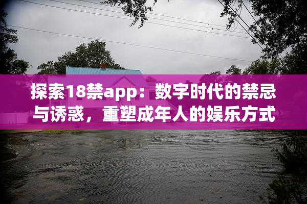 探索18禁app：数字时代的禁忌与诱惑，重塑成年人的娱乐方式
