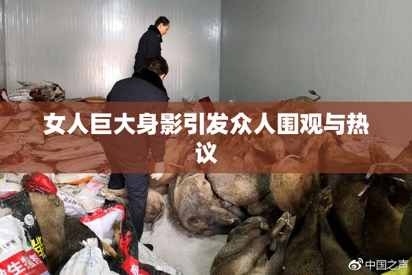 女人巨大身影引发众人围观与热议