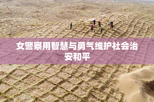 女警察用智慧与勇气维护社会治安和平