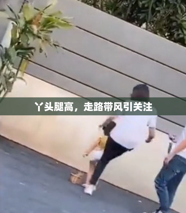 丫头腿高，走路带风引关注