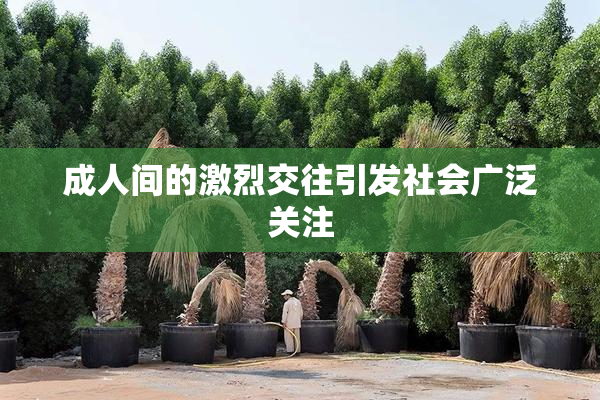 成人间的激烈交往引发社会广泛关注