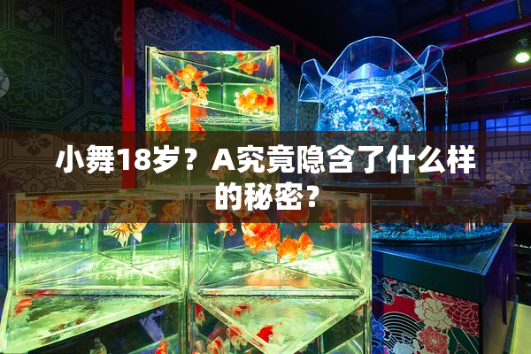 小舞18岁？A究竟隐含了什么样的秘密？