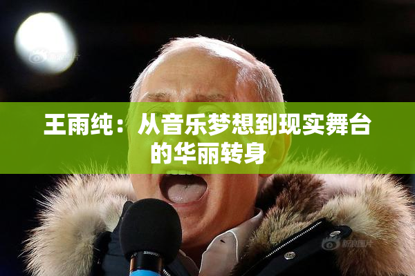 王雨纯：从音乐梦想到现实舞台的华丽转身