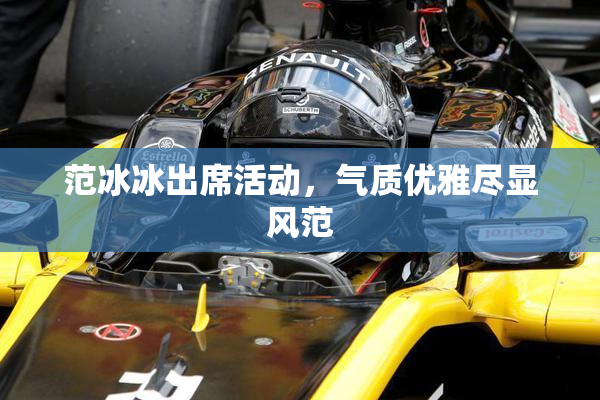 范冰冰出席活动，气质优雅尽显风范