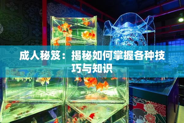 成人秘笈：揭秘如何掌握各种技巧与知识
