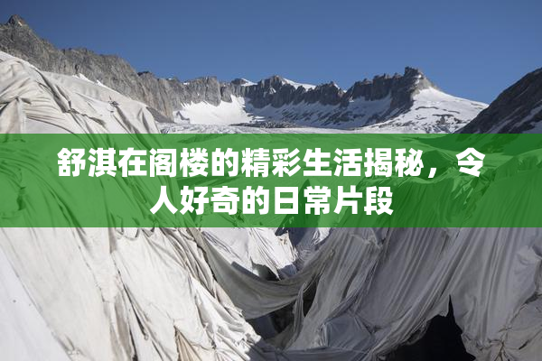 舒淇在阁楼的精彩生活揭秘，令人好奇的日常片段