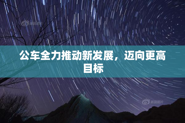公车全力推动新发展，迈向更高目标