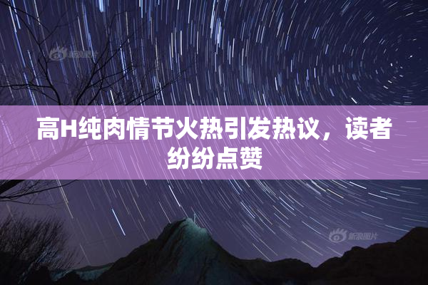 高H纯肉情节火热引发热议，读者纷纷点赞