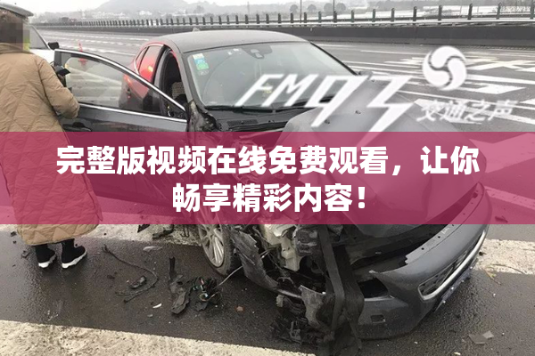 完整版视频在线免费观看，让你畅享精彩内容！