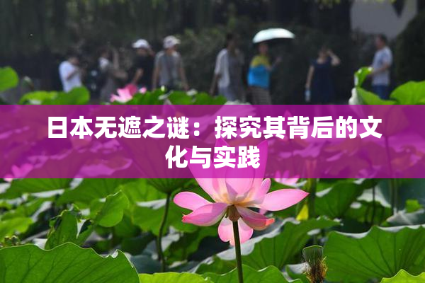 日本无遮之谜：探究其背后的文化与实践