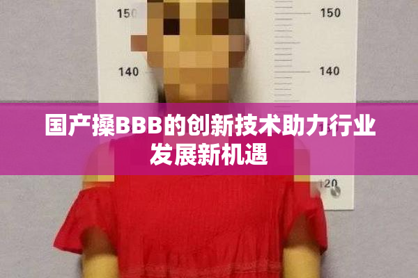 国产搡BBB的创新技术助力行业发展新机遇