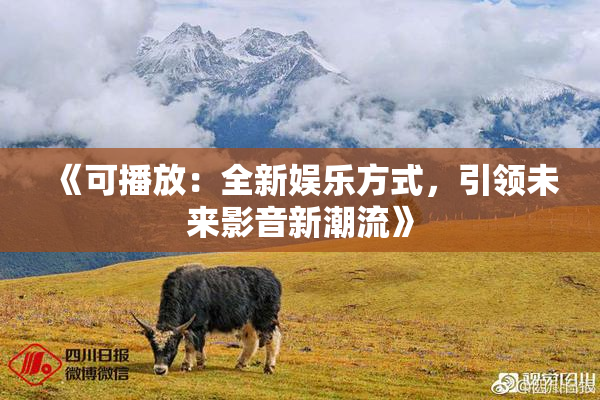 《可播放：全新娱乐方式，引领未来影音新潮流》
