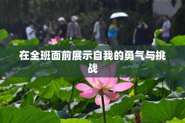 在全班面前展示自我的勇气与挑战