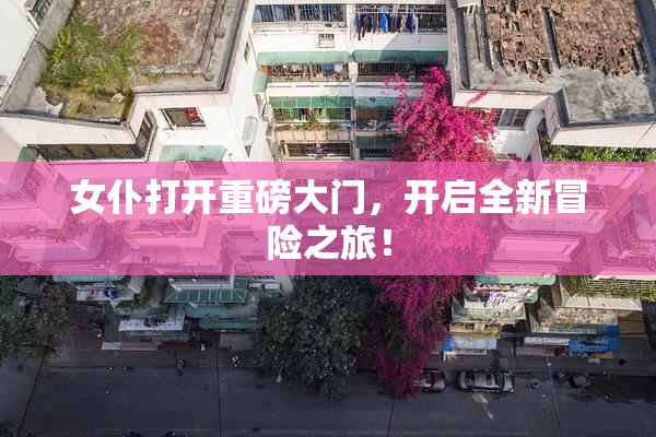 女仆打开重磅大门，开启全新冒险之旅！