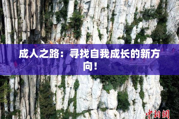 成人之路：寻找自我成长的新方向！