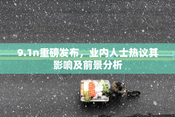 9.1n重磅发布，业内人士热议其影响及前景分析