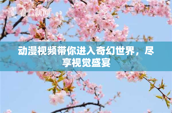 动漫视频带你进入奇幻世界，尽享视觉盛宴