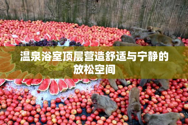 温泉浴室顶层营造舒适与宁静的放松空间