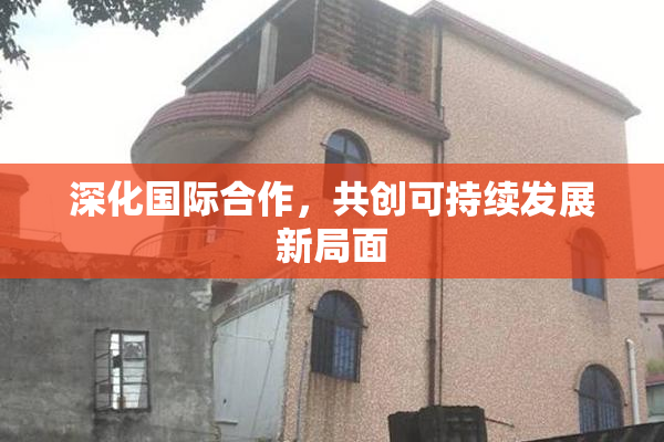 深化国际合作，共创可持续发展新局面