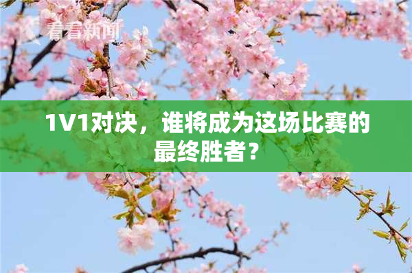 1V1对决，谁将成为这场比赛的最终胜者？