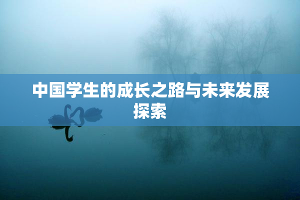 中国学生的成长之路与未来发展探索
