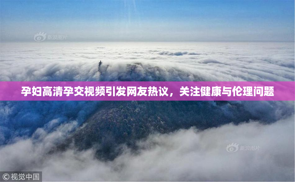 孕妇高清孕交视频引发网友热议，关注健康与伦理问题