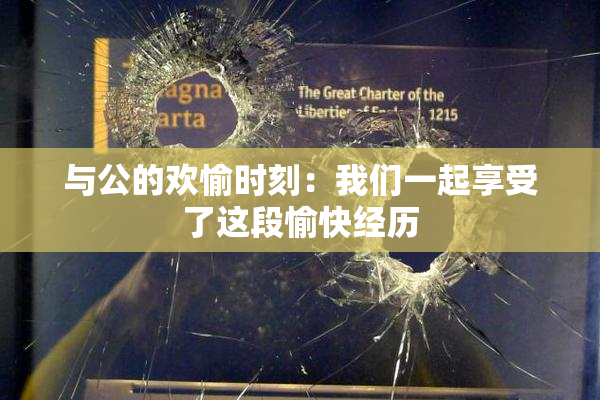 与公的欢愉时刻：我们一起享受了这段愉快经历