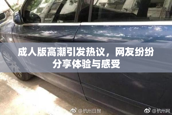 成人版高潮引发热议，网友纷纷分享体验与感受