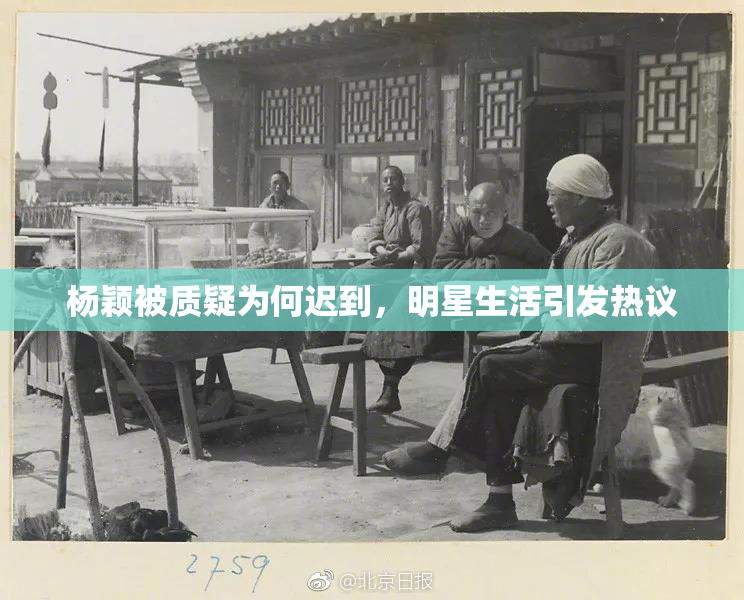 杨颖被质疑为何迟到，明星生活引发热议