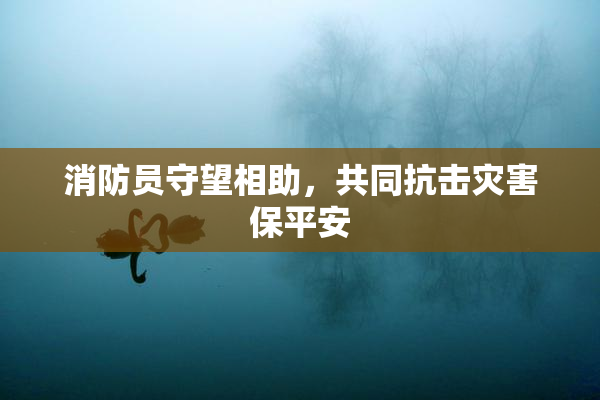 消防员守望相助，共同抗击灾害保平安