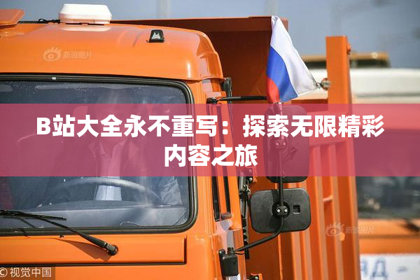 B站大全永不重写：探索无限精彩内容之旅
