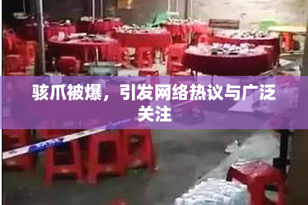 骇爪被爆，引发网络热议与广泛关注