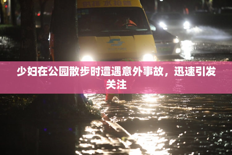 少妇在公园散步时遭遇意外事故，迅速引发关注