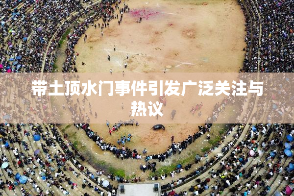 带土顶水门事件引发广泛关注与热议