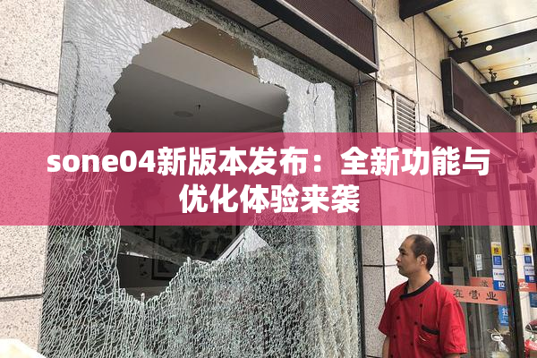 sone04新版本发布：全新功能与优化体验来袭