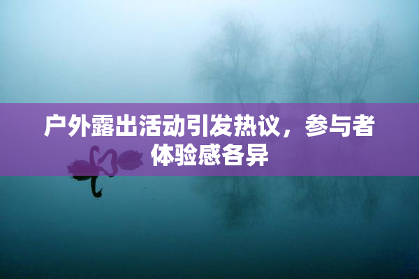 户外露出活动引发热议，参与者体验感各异