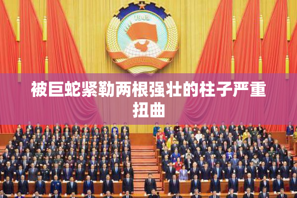 被巨蛇紧勒两根强壮的柱子严重扭曲