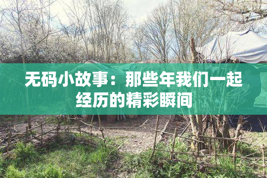 无码小故事：那些年我们一起经历的精彩瞬间
